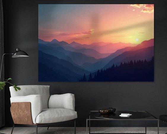 Example of the artwork in a room