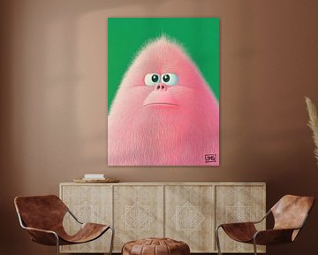 Roze Aap van OMG Art