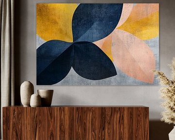 Abstracte bloem in zachte kleuren van Imperial Art House