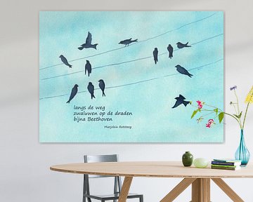 Nearly Beethoven Vogel Haiku Holländisch