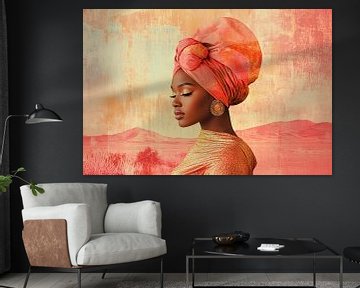 Moderne vrouw in warme tinten van Imperial Art House