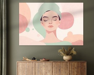 Vrouwelijk portret in pasteltinten van Imperial Art House