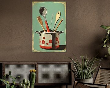 Vintage cooking utensils by Wandbilder-Shop