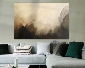 Mystiek berglandschap in aardetinten van Imperial Art House