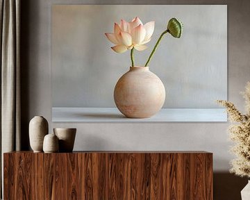 Lotus in a simple vase by Imperial Art House