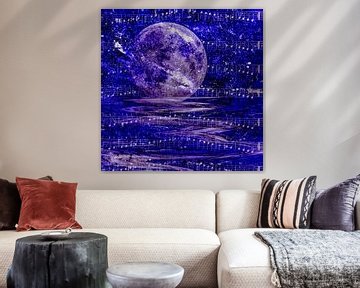 Blauw  Maan - Blue Moon van Christine Nöhmeier