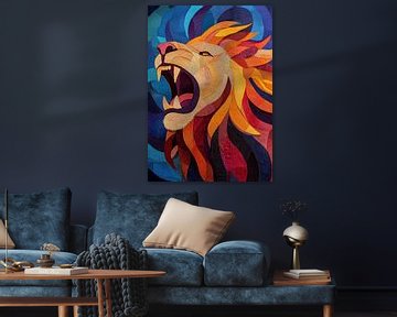 Majestueuze heerser: de leeuw als symbool van kracht van Niklas Maximilian