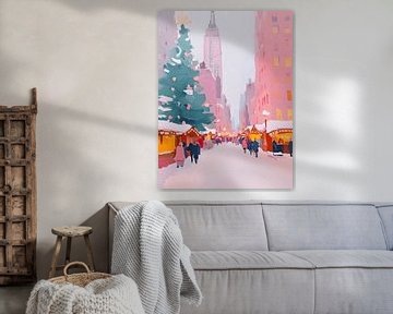 Kerst in New York van Gypsy Galleria