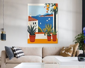 Uitzicht op Zee I van Gypsy Galleria