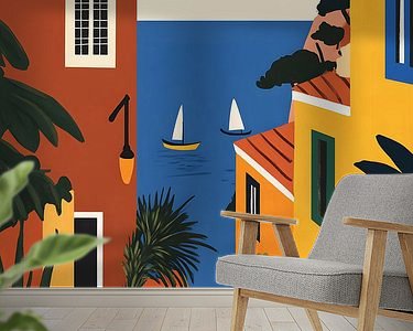 Example of the artwork in a room