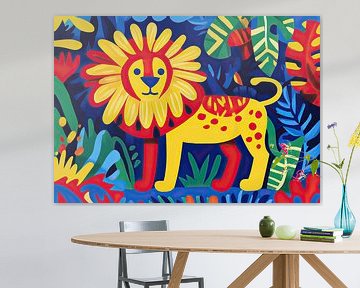 Indomitable: The lion in the splendour of the sun