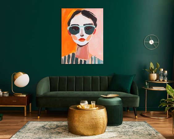 Example of the artwork in a room