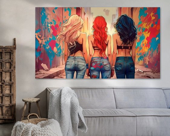 Example of the artwork in a room