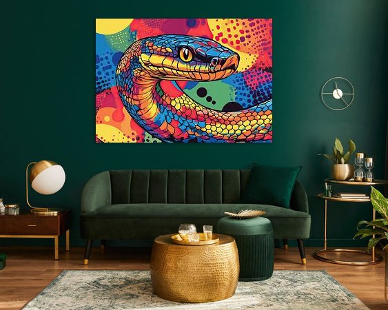 Example of the artwork in a room