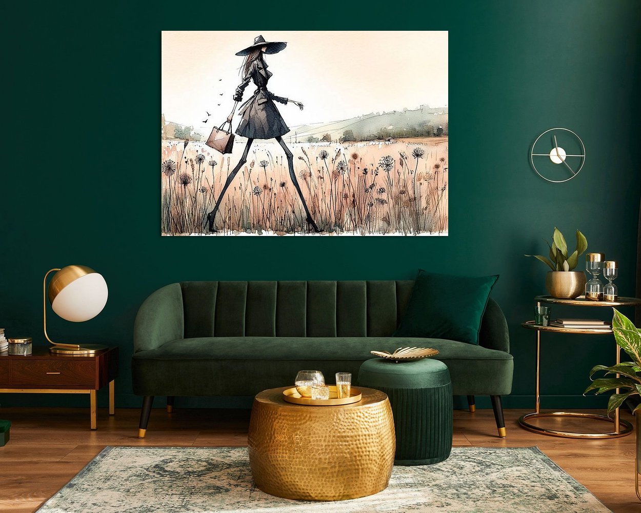 Example of the artwork in a room