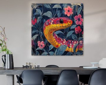 The Whispering Danger: A snake in silent attack