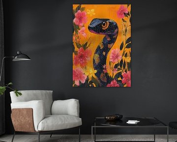 The look of seduction: a snake that captures the moment