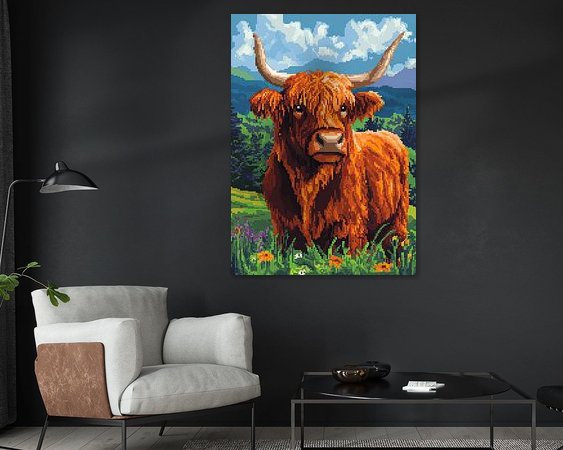 Example of the artwork in a room