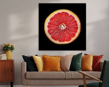 Grapefruit portret - Pompelmoes van TheXclusive Art