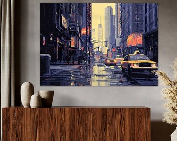 New York - Pixel Art van Niklas Maximilian