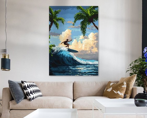 Example of the artwork in a room