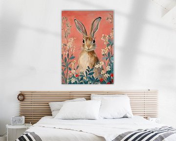 A rabbit in its paradise