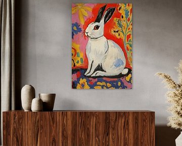 A rabbit listening to the wind