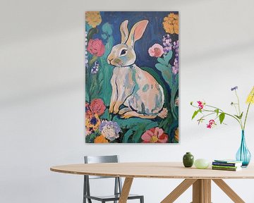 A rabbit in the midst of silence