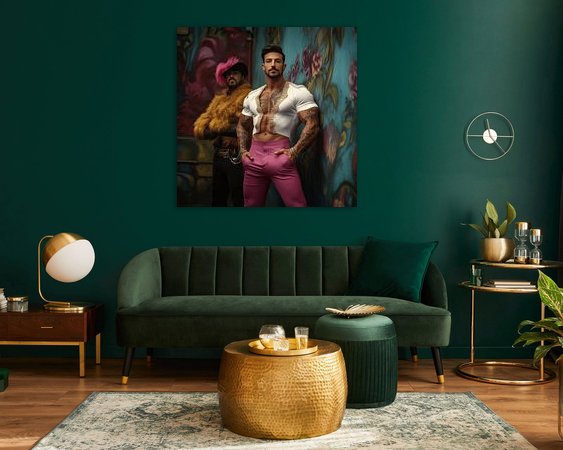 Example of the artwork in a room