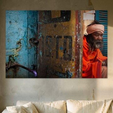 Indiase man in Haridwar