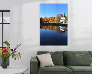 Autumn's reflection by Claude Laprise