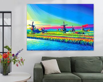 Dutch windmills 3 (modern art)