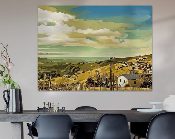 Example of the artwork in a room