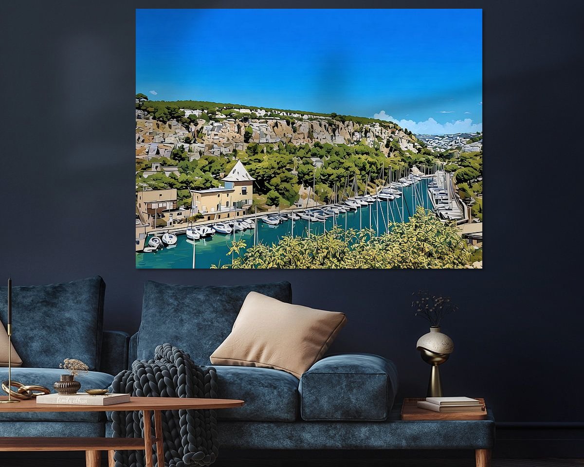 Example of the artwork in a room