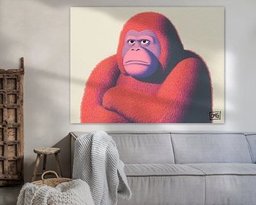 Oranje aap van OMG Art