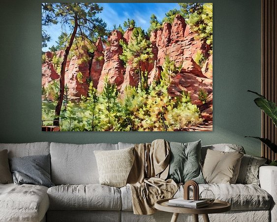 Example of the artwork in a room