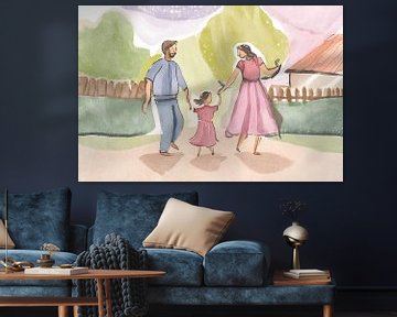 Ontdekkingstocht met mama en papa van De Posterkeamer