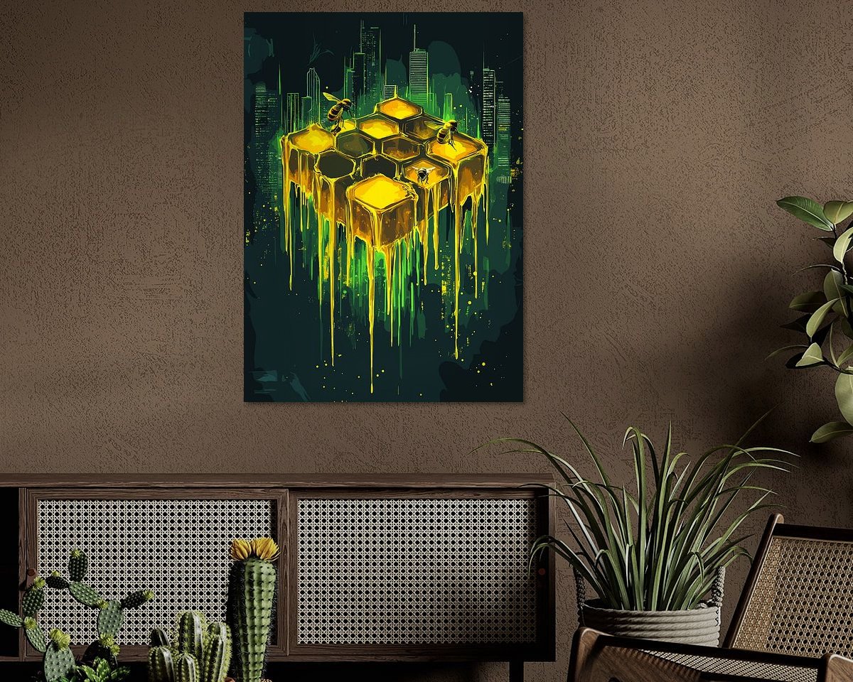 Example of the artwork in a room