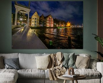 Zwolle Torbeckegracht 's avonds