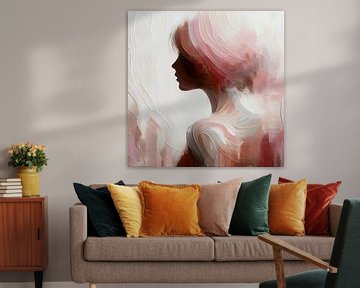 Silhouette rose marron sur FoXo Art