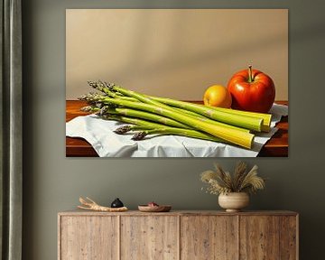 Stilleven met asperges van Wandbilder-Shop