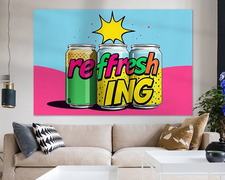 Example of the artwork in a room