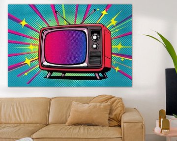 Kleurentelevisie - Pop Art van Wandbilder-Shop