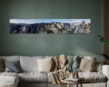 Yosemite National Park, panorama met El Capitan van Henk Alblas