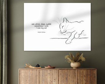 I wish I was my cat haiku Englisch