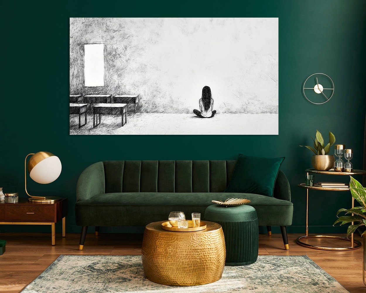 Example of the artwork in a room