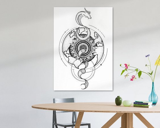 Example of the artwork in a room