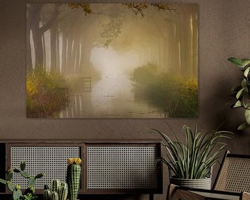 sprookjesachtig water in de mist met bomen aan de kant van KB Design & Photography (Karen Brouwer)