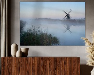 Windmill in Mildam. by Mark van der Walle