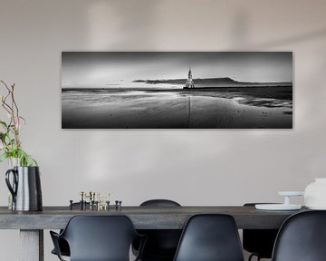 Noordzeelandschap in zwart-wit van Manfred Voss, Zwart-Wit Fotografie